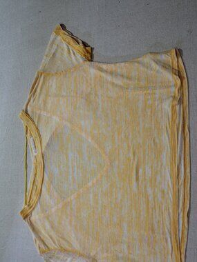 Free People We The Free Viola Open Back Tee, Bright Mango Yellow, Burn Out Sz S